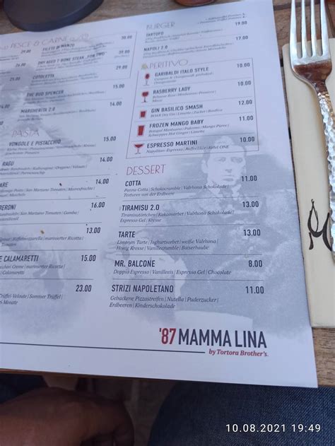 87 mamma lina|mamma lina baden menu.